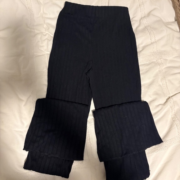 ZARA Ribbed Flared Pants – Size S - Picture 2 of 3